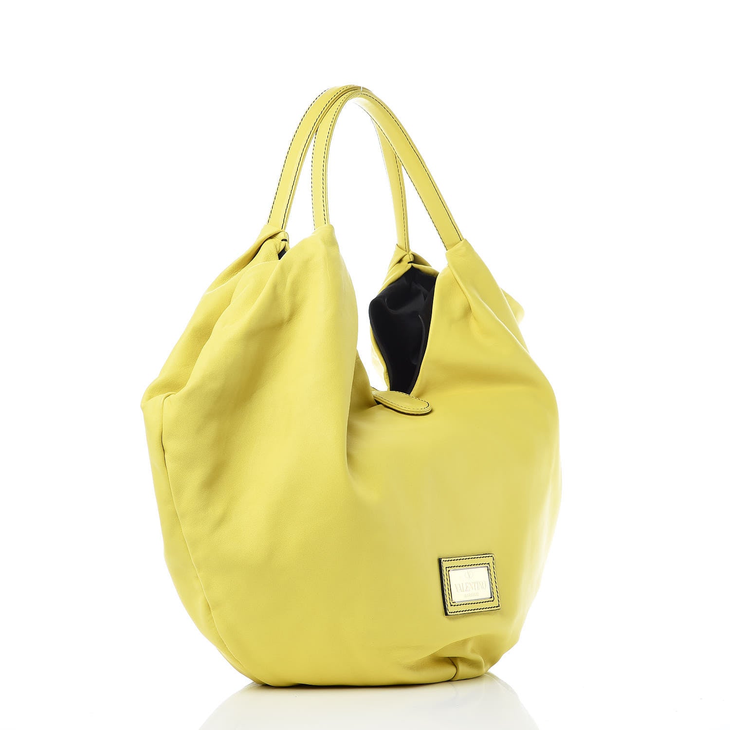 Valentino Garavani Nappa 360 Bow Shoulder Bag Yellow 3 of 9