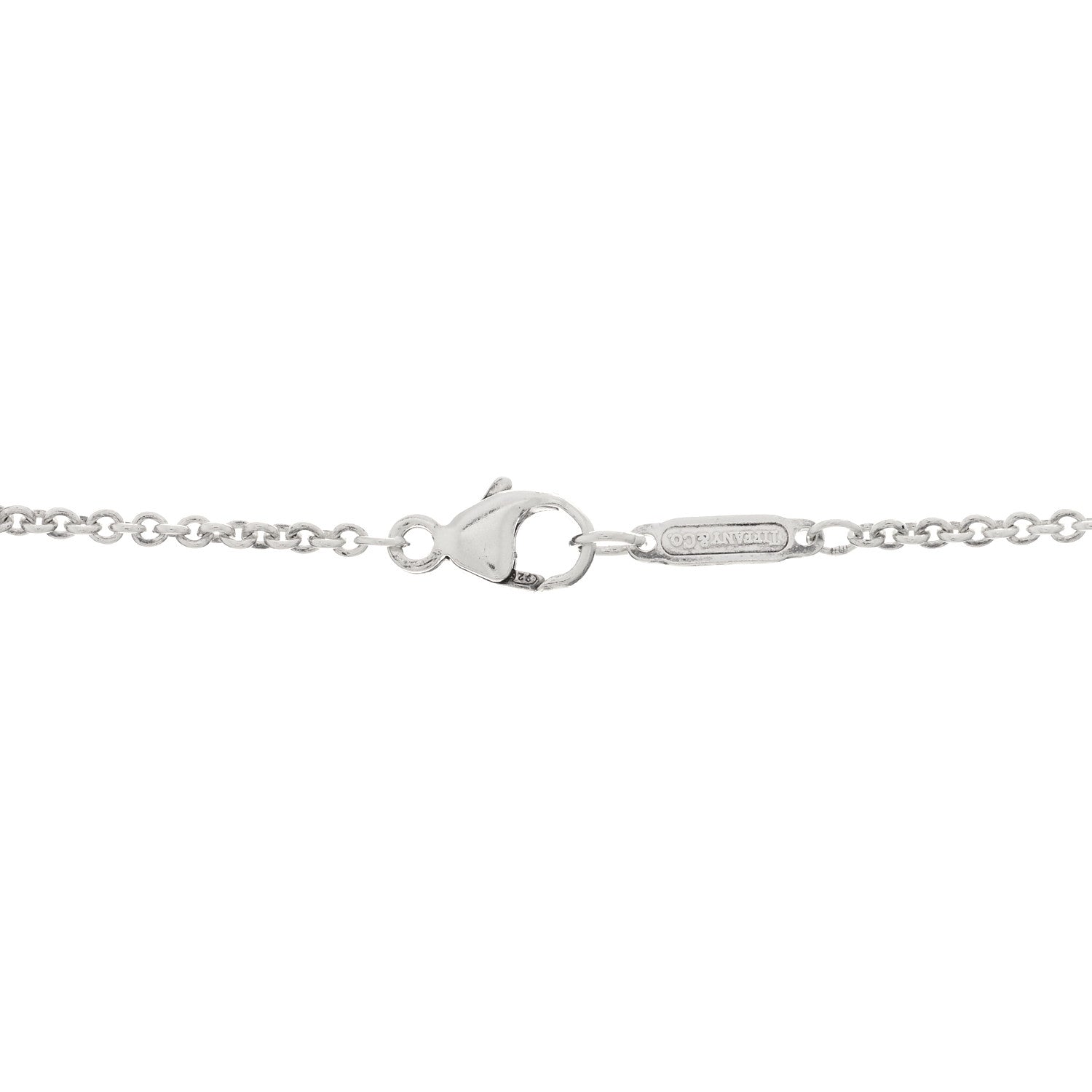 Tiffany Sterling Silver 1837 Lock Charm Pendant Necklace 3 of 3