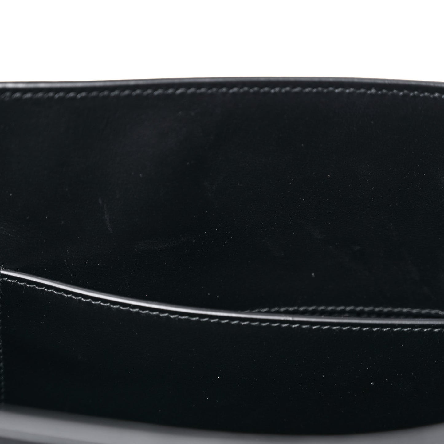 Saffiano Lux Logo Embossed Large Shoulder Tote Handbag Black