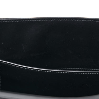 Prada Saffiano Lux Logo Embossed Large Shoulder Tote Handbag Black 23 of 24