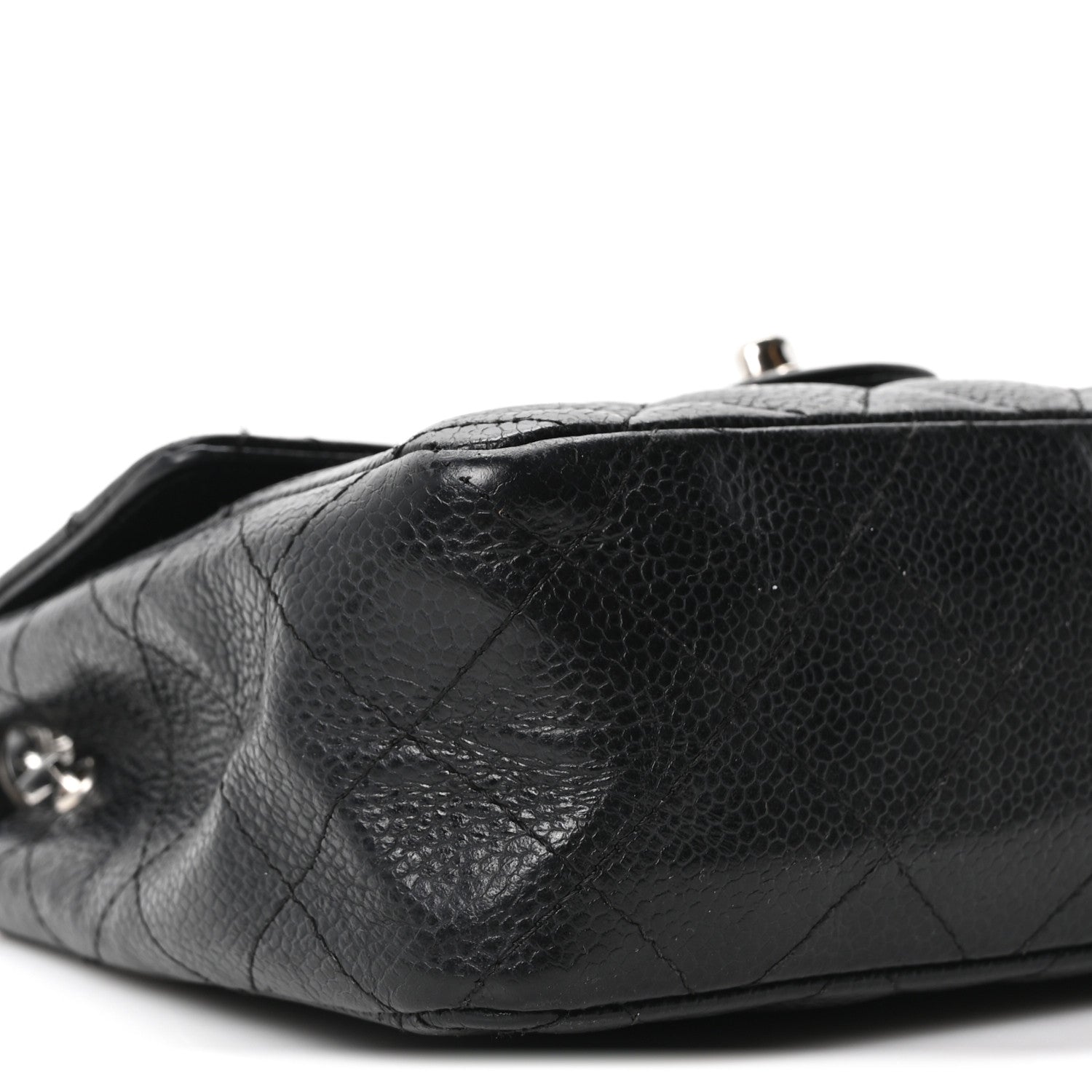 Chanel Caviar Quilted Mini Square Flap Black 9 of 10