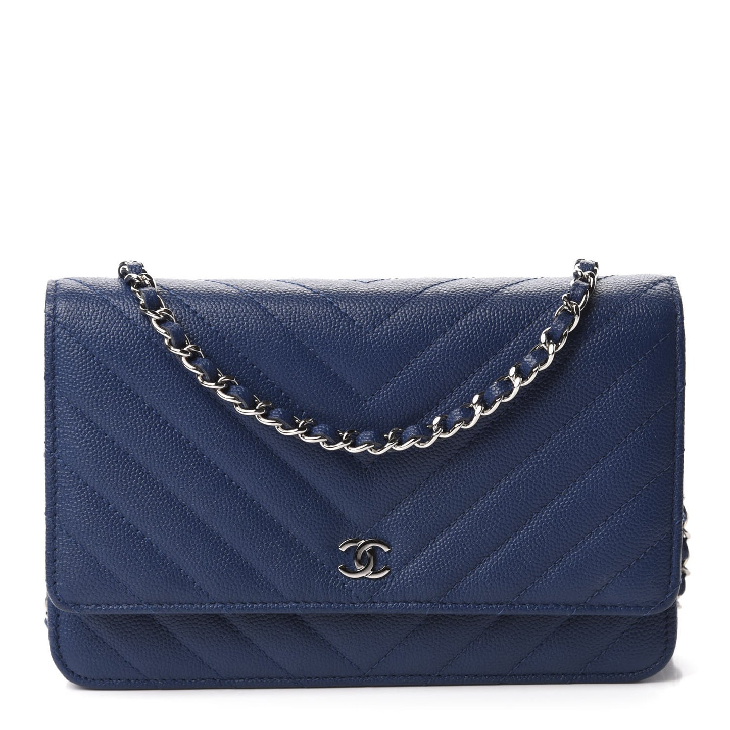 Caviar Chevron Wallet On Chain WOC Navy