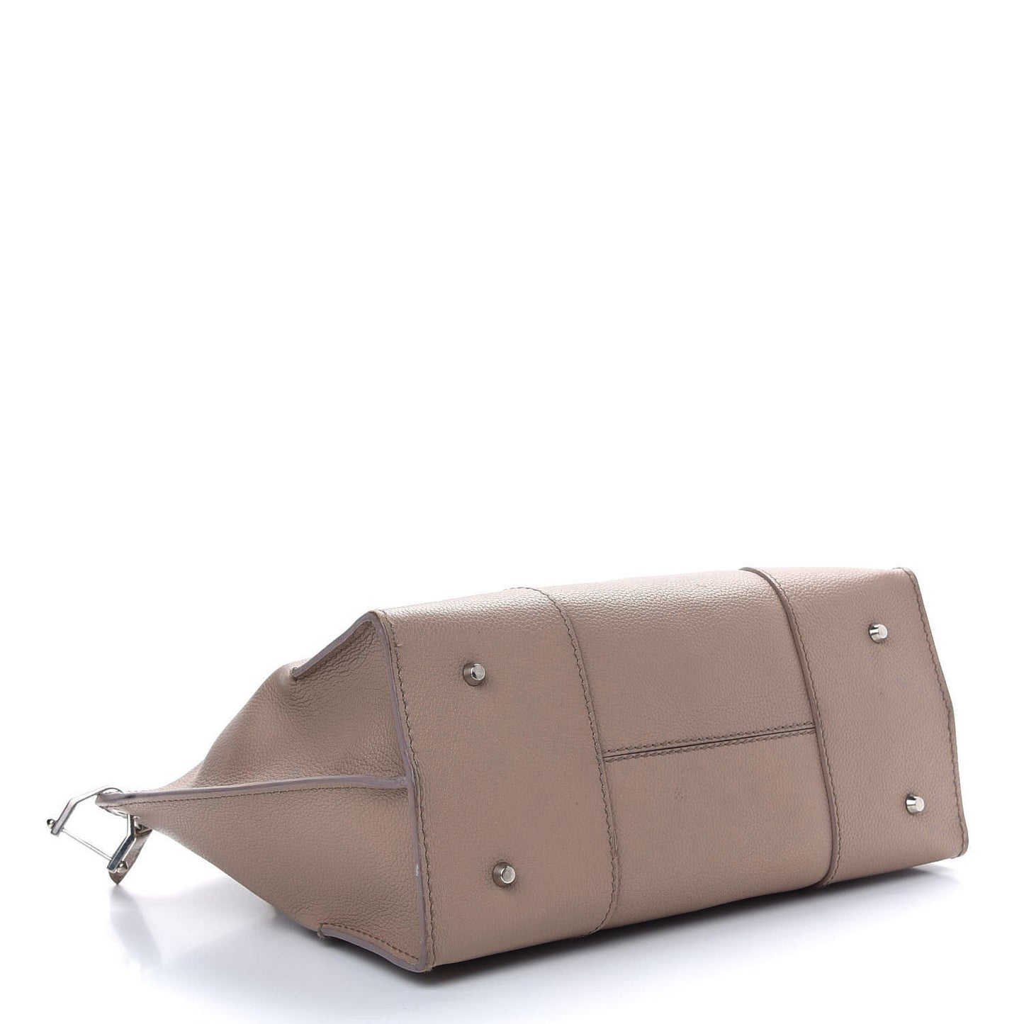 Grained Calfskin Legend Satchel Pearl