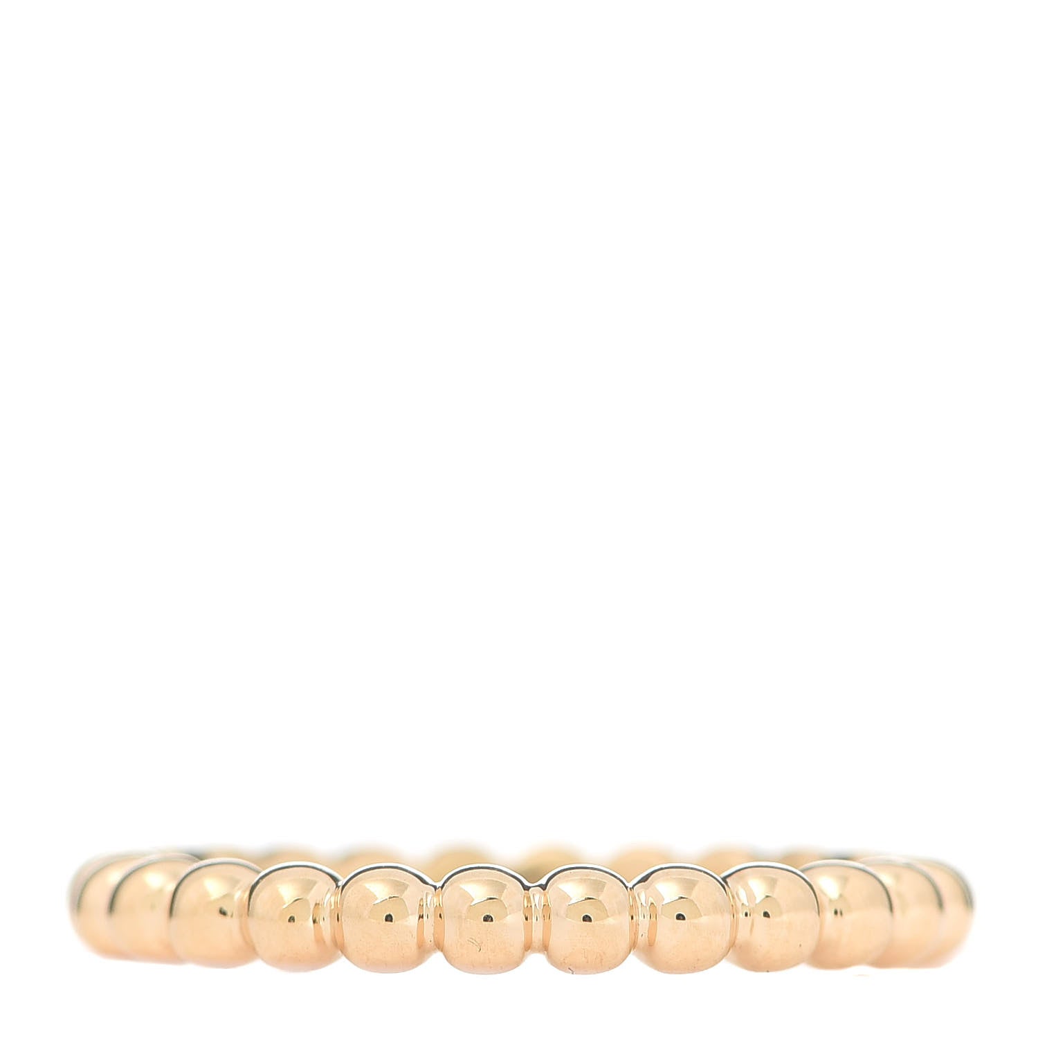 Van Cleef & Arpels 18K Yellow Gold Medium Perlee Ring size 57 8 1 of 6