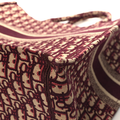 Christian Dior Oblique Large Book Tote Burgundy Multicolor 12 of 13