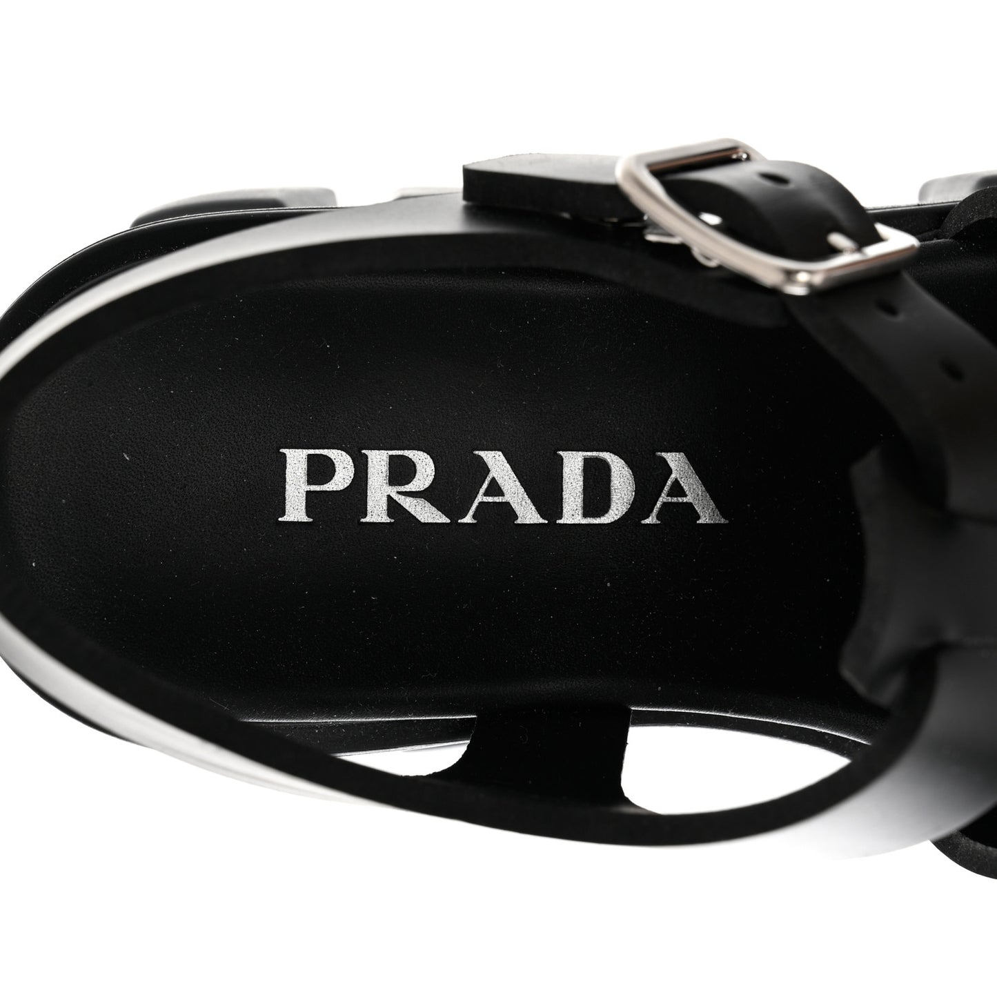Foam Rubber Triangle Logo Monolith 55mm Cage Sandals 37 Black