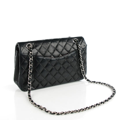 Chanel Lambskin Quilted Medium Double Flap Black 3 of 8