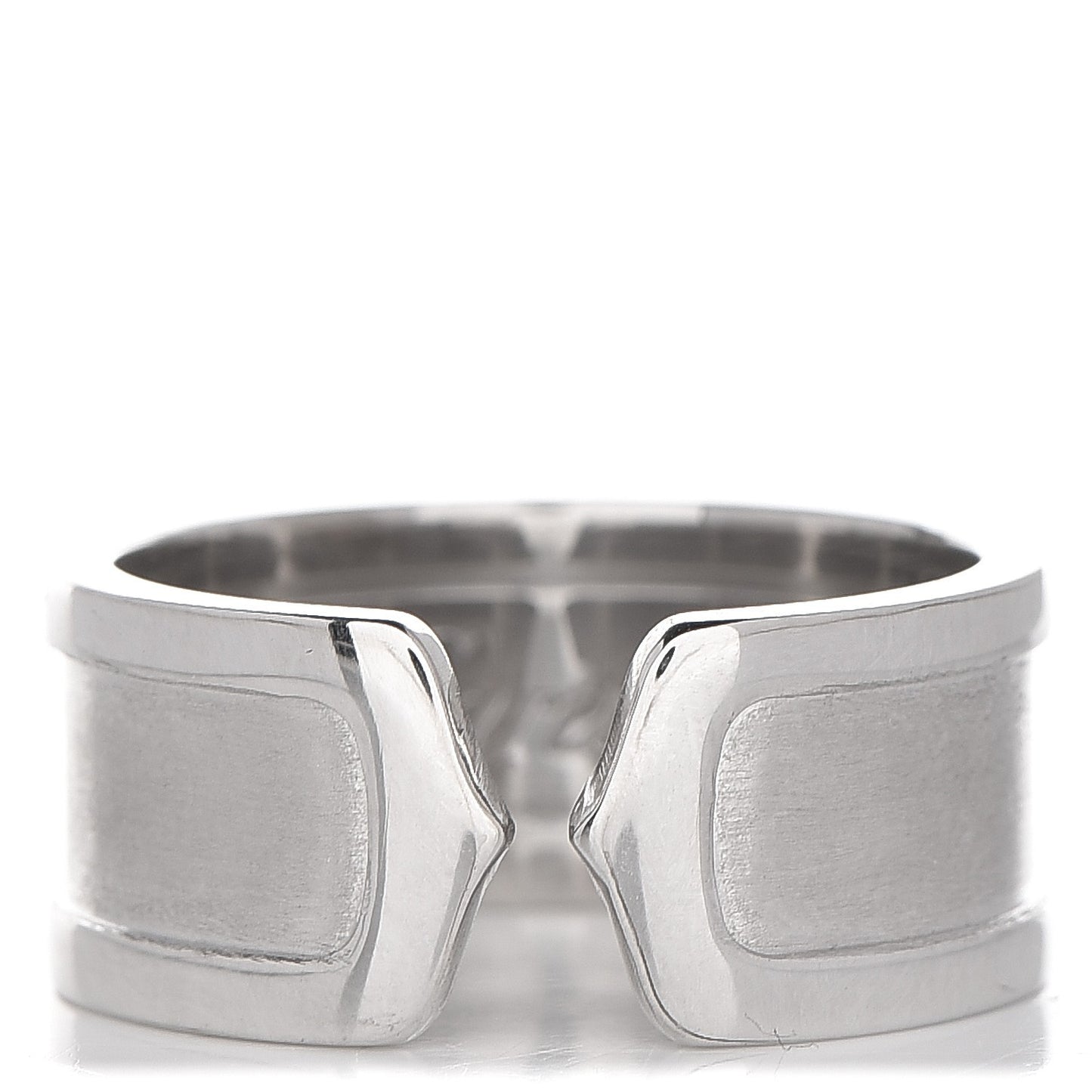 18K White Gold 10mm Logo De Ring 60 9.5