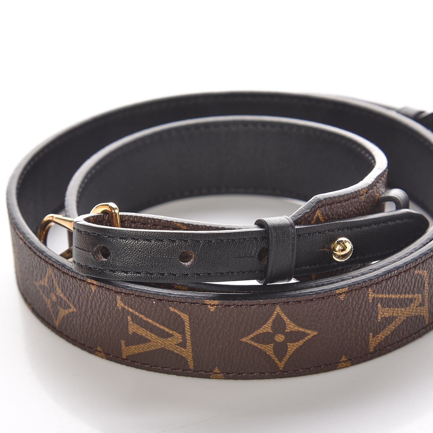 Louis Vuitton Monogram Bandouliere Shoulder Strap XL Black 3 of 5