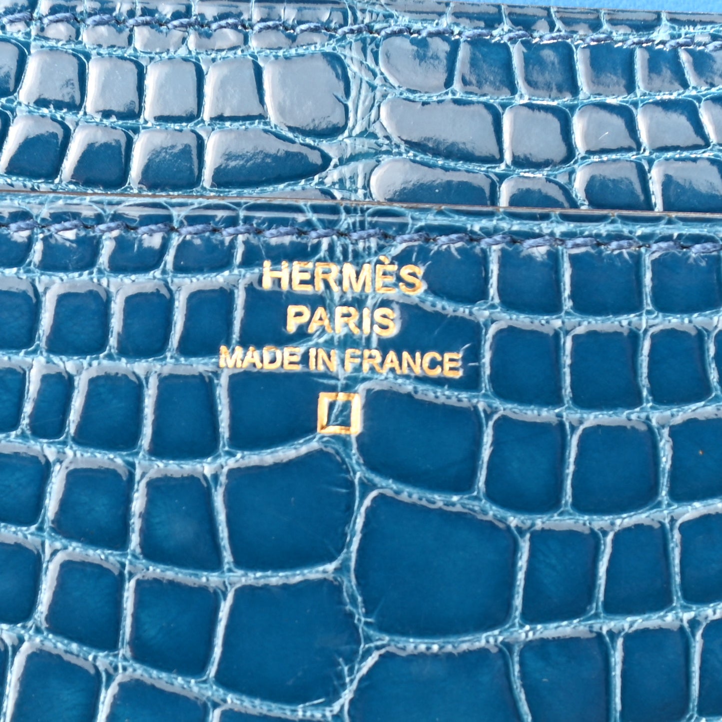 Shiny Alligator Constance Wallet Mykonos