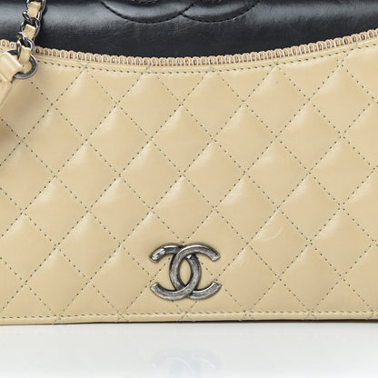 Chanel Calfskin Quilted Small Ballerine Flap Beige Black 8 of 16