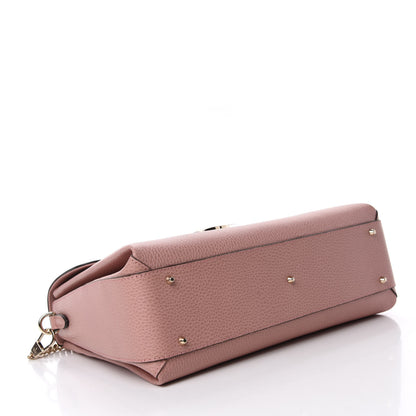 Gucci Dollar Calfskin Medium Interlocking G Top Handle Shoulder Bag Soft Pink 4 of 10