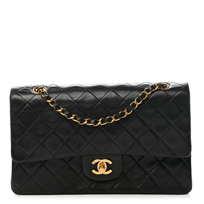 Chanel Lambskin Quilted Medium Double Flap Black 2 of 17