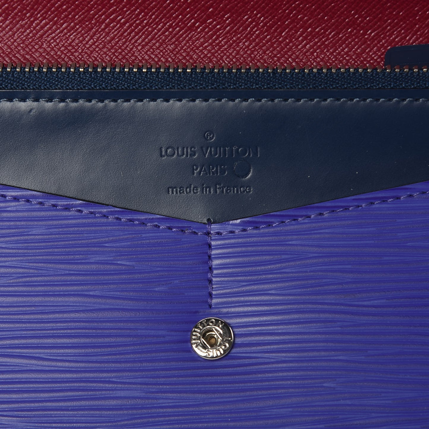 Epi Flore Tri-Color Wallet Fuchsia