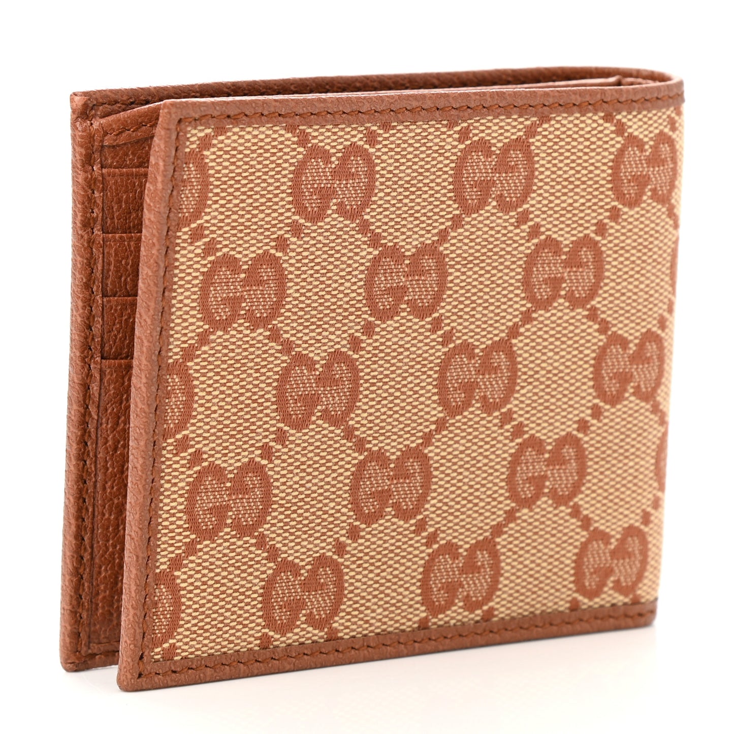 X MLB Monogram NY Yankees Bi-Fold Wallet Beige Ruggine Ivory