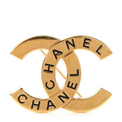 Chanel CC Brooch Gold 1 of 5