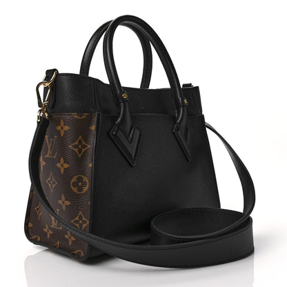 Louis Vuitton Calfskin Monogram On My Side PM Black 3 of 9
