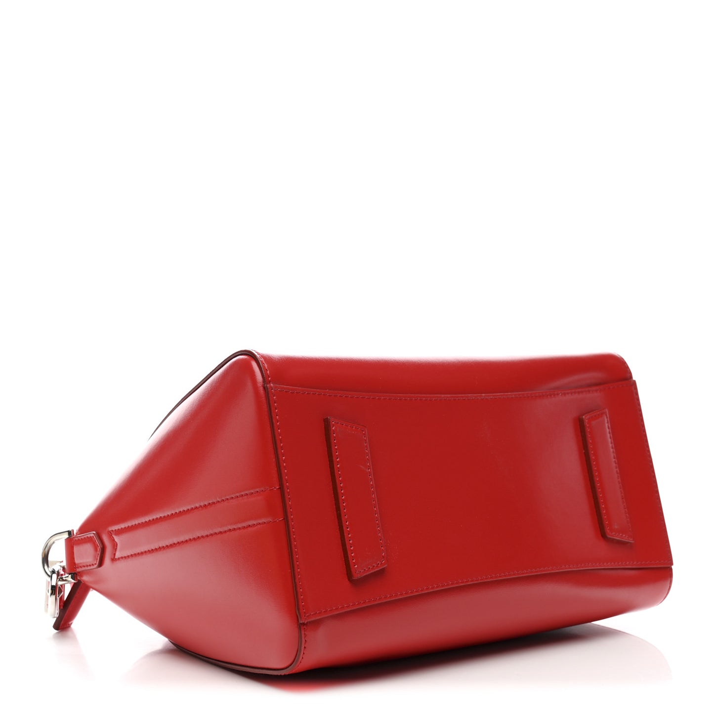 Shiny Lord Calfskin Small Antigona Medium Red