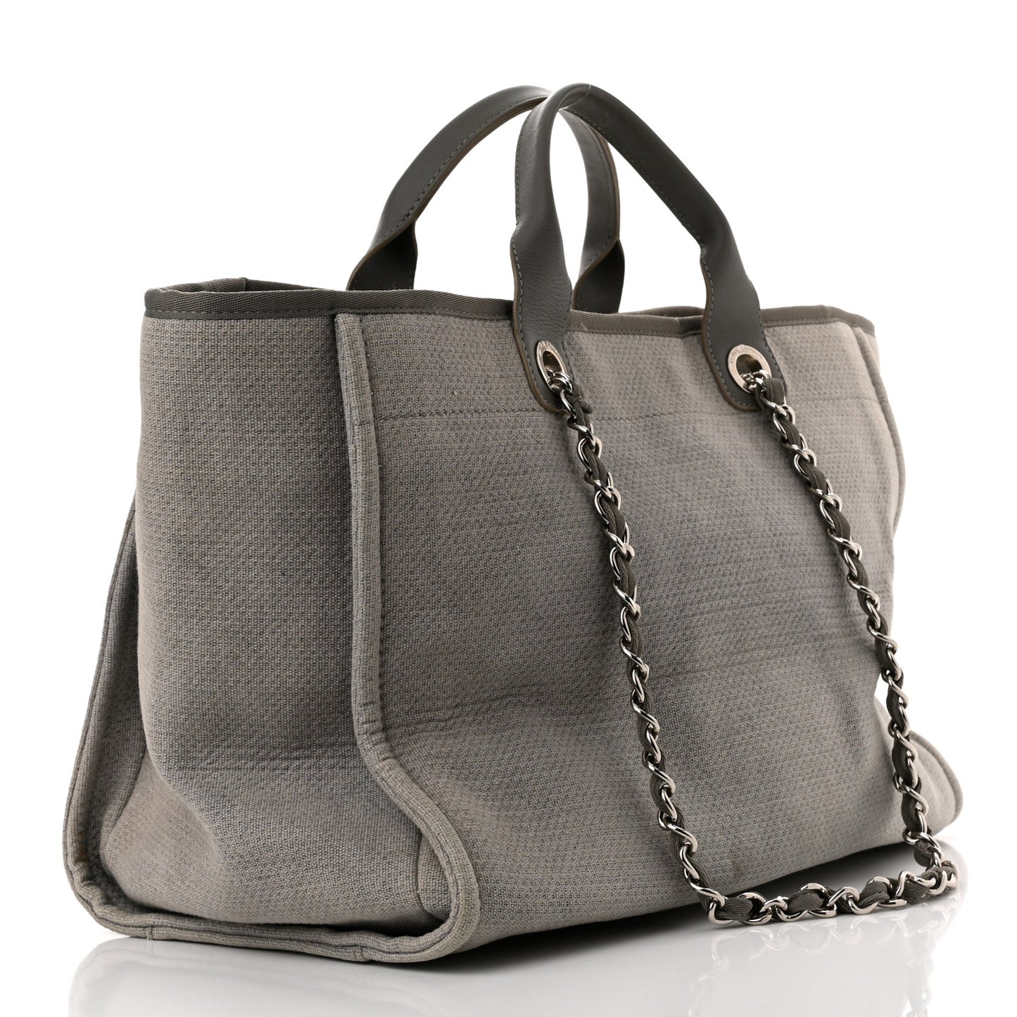 Canvas Large Deauville Tote Grey