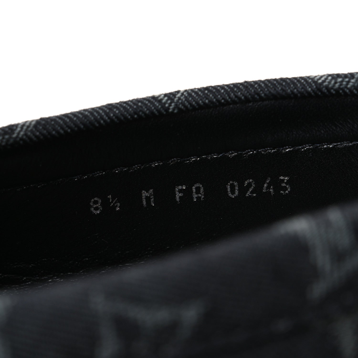 Louis Vuitton Monogram Denim Mens LV Driver Moccasin Loafers 8.5 Black 9 of 10