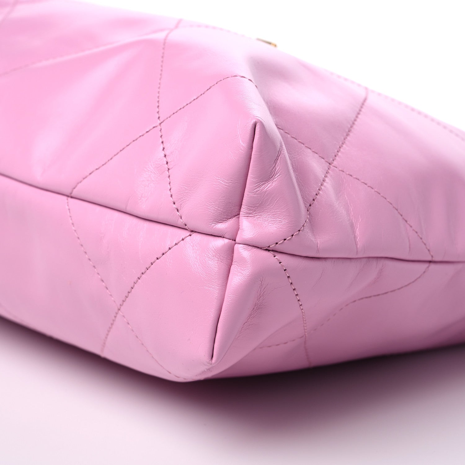 Chanel Shiny Calfskin Quilted Small Chanel 22 Pink 9 of 9