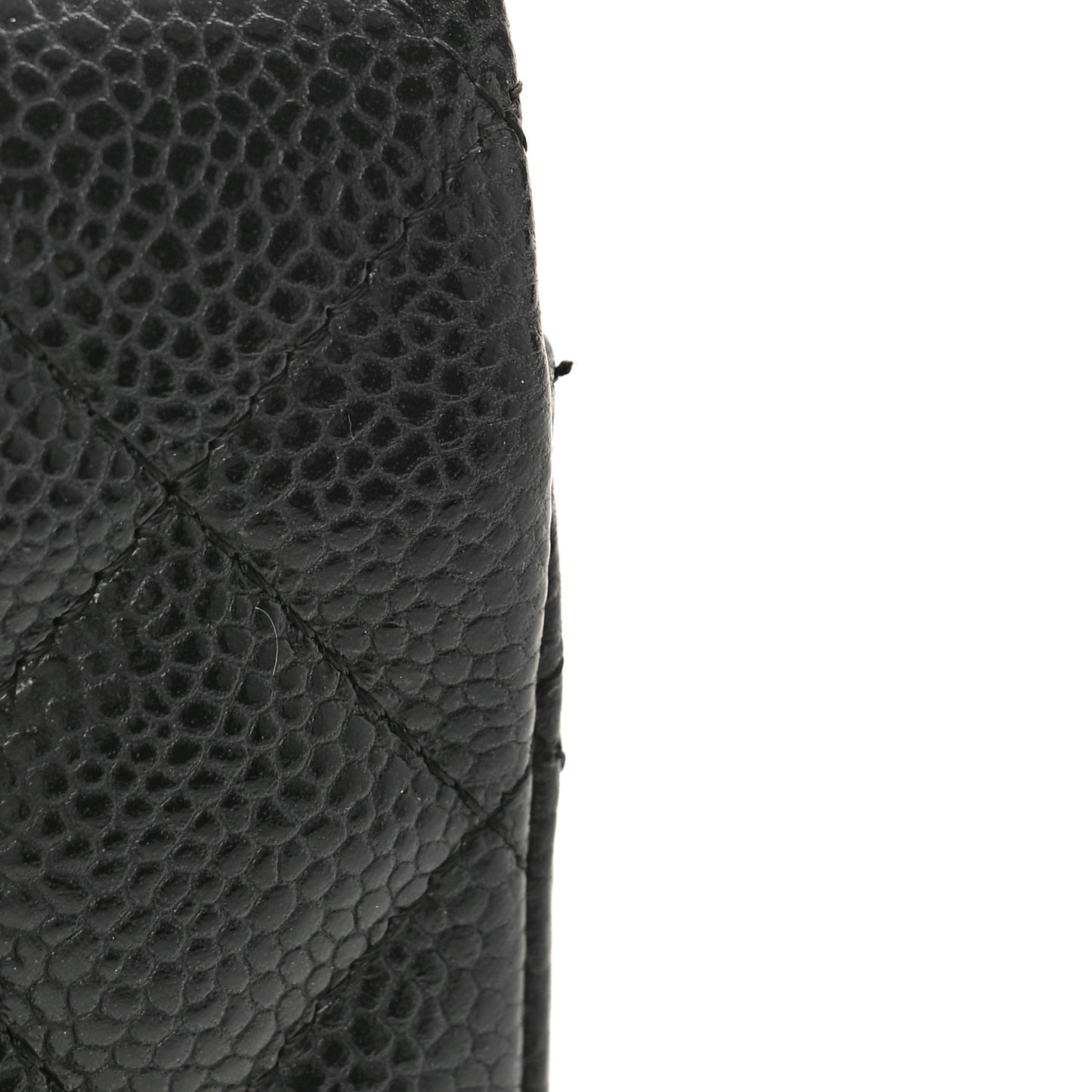 Caviar Quilted Mini Rectangular Flap Black