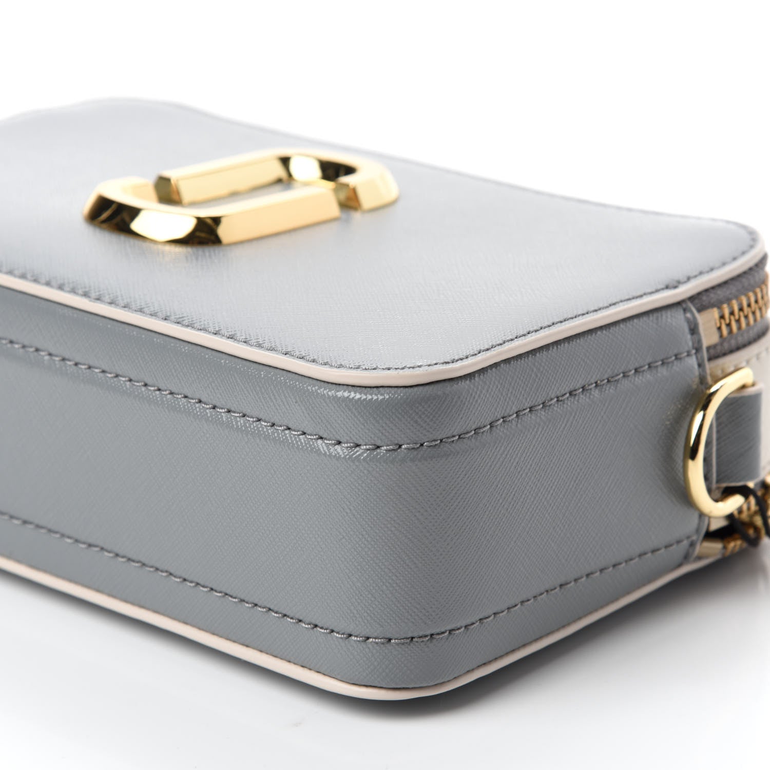 Marc Jacobs Saffiano Small Snapshot Camera Bag Rock Grey 7 of 9