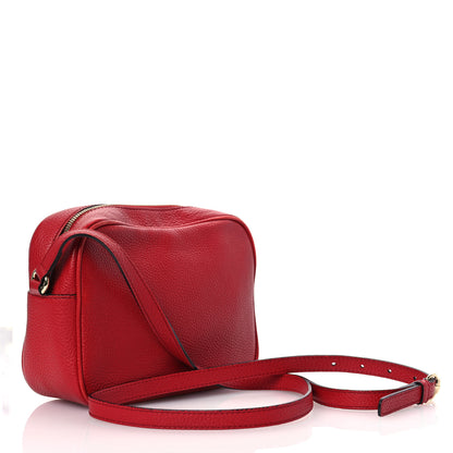 Gucci Pebbled Calfskin Small Soho Disco Bag Vibrant Red 3 of 11
