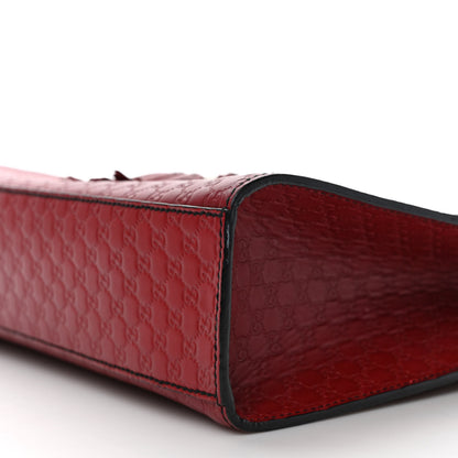Gucci Microguccissima Medium Emily Chain Shoulder Bag Red 9 of 11