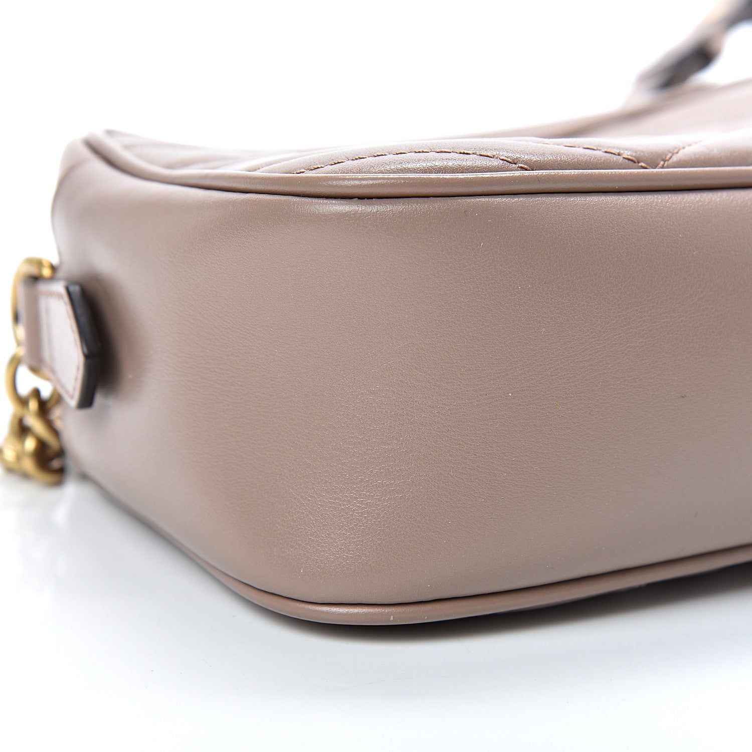 Gucci Calfskin Matelasse Small GG Marmont Chain Shoulder Bag Porcelain Rose 8 of 14