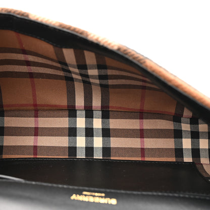 Burberry Check Cashmere Small Lola Bag Black 5 of 10