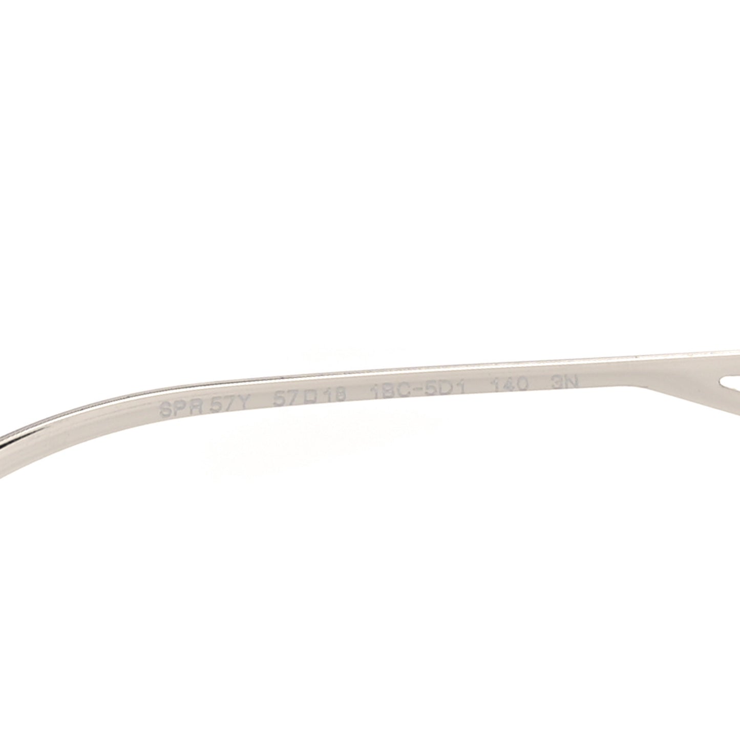 Metal Symbole Triangle Logo Sunglasses SPR57Y Silver Black