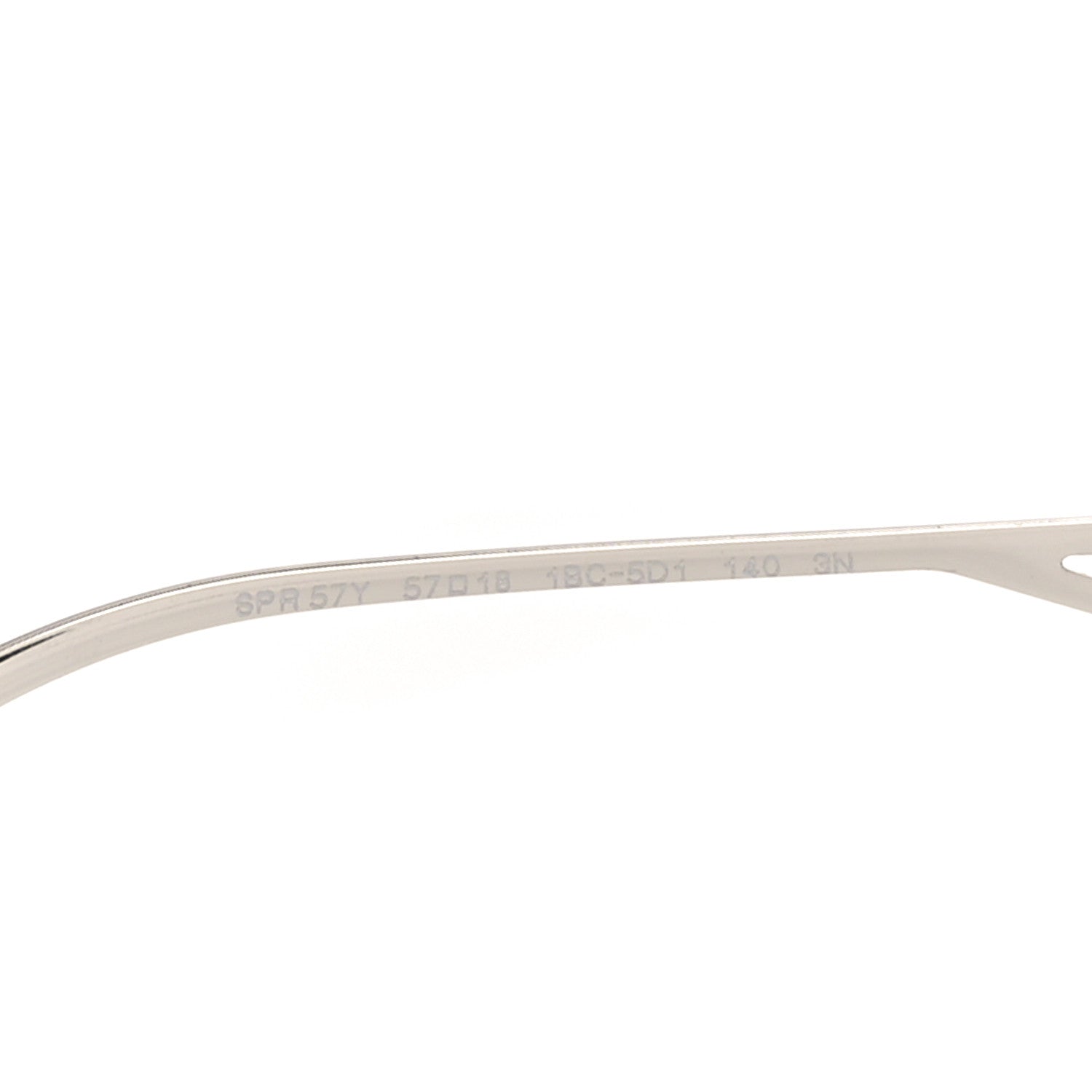 Prada Metal Symbole Triangle Logo Sunglasses SPR57Y Silver Black 7 of 8