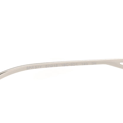 Prada Metal Symbole Triangle Logo Sunglasses SPR57Y Silver Black 7 of 8