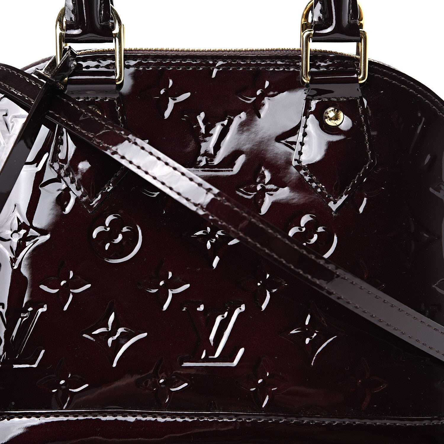 Louis Vuitton Vernis Alma BB Amarante 7 of 9