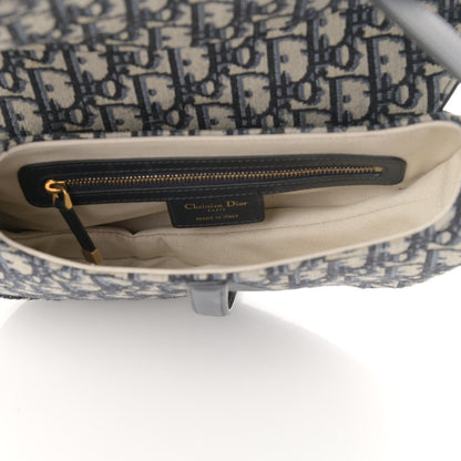 Christian Dior Oblique Saddle Bag Blue 5 of 10
