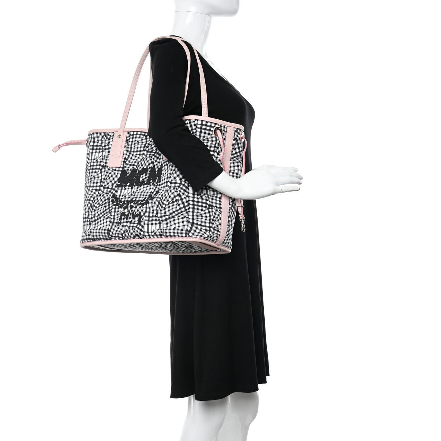 Visetos Medium Liz Reversible Shopper Tote Powder Pink