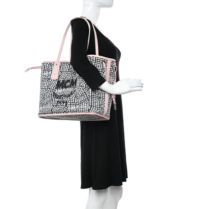 MCM Visetos Medium Liz Reversible Shopper Tote Powder Pink 2 of 19