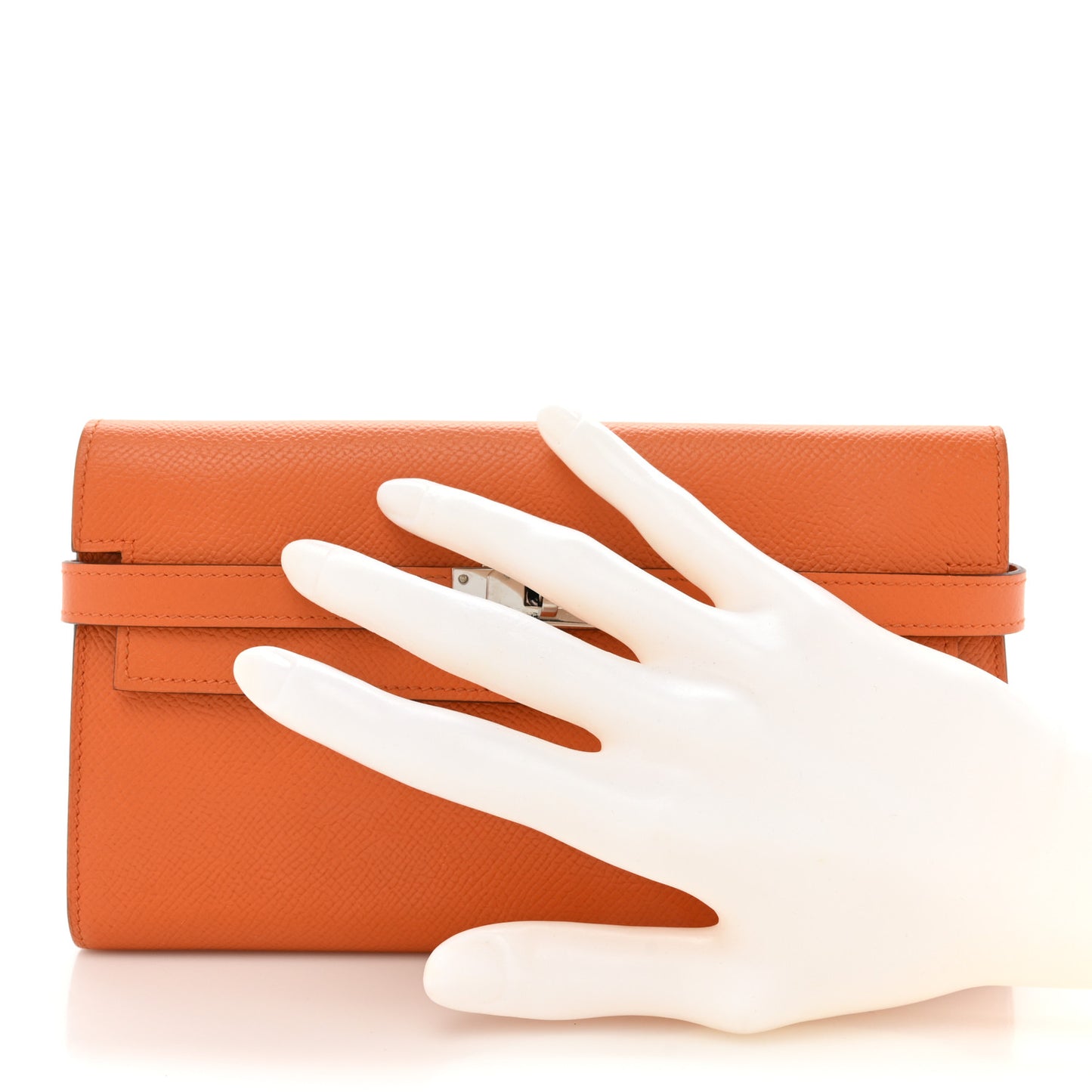 Epsom Kelly Longue Wallet Orange