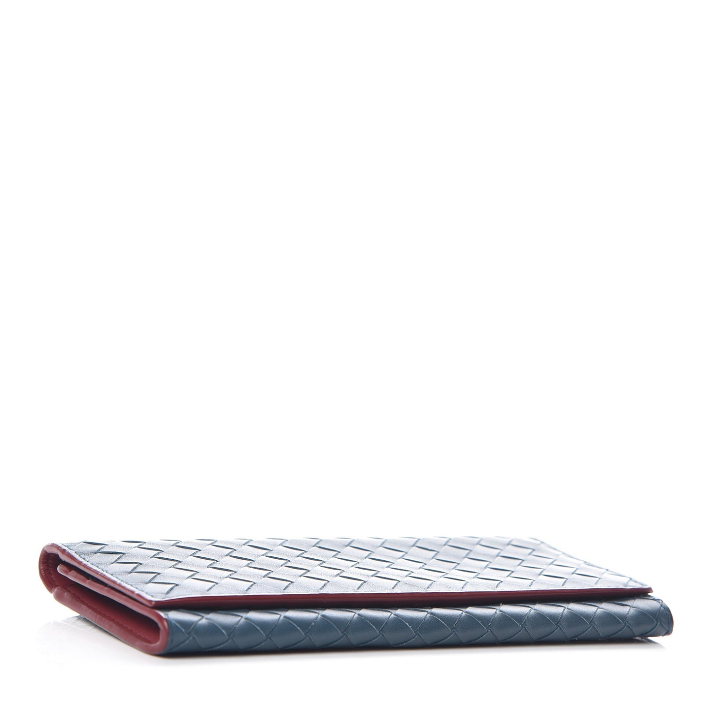 Nappa Intrecciato Continental Flap Wallet Brighton Baccara Rose