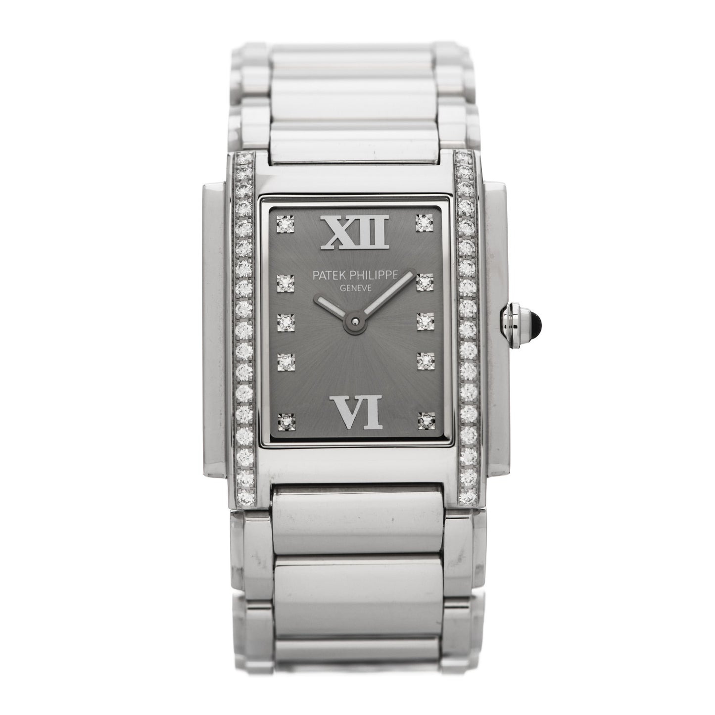 Stainless Steel Diamond 25mm Twenty-4 Quartz Watch Eternal Gray 4910/010