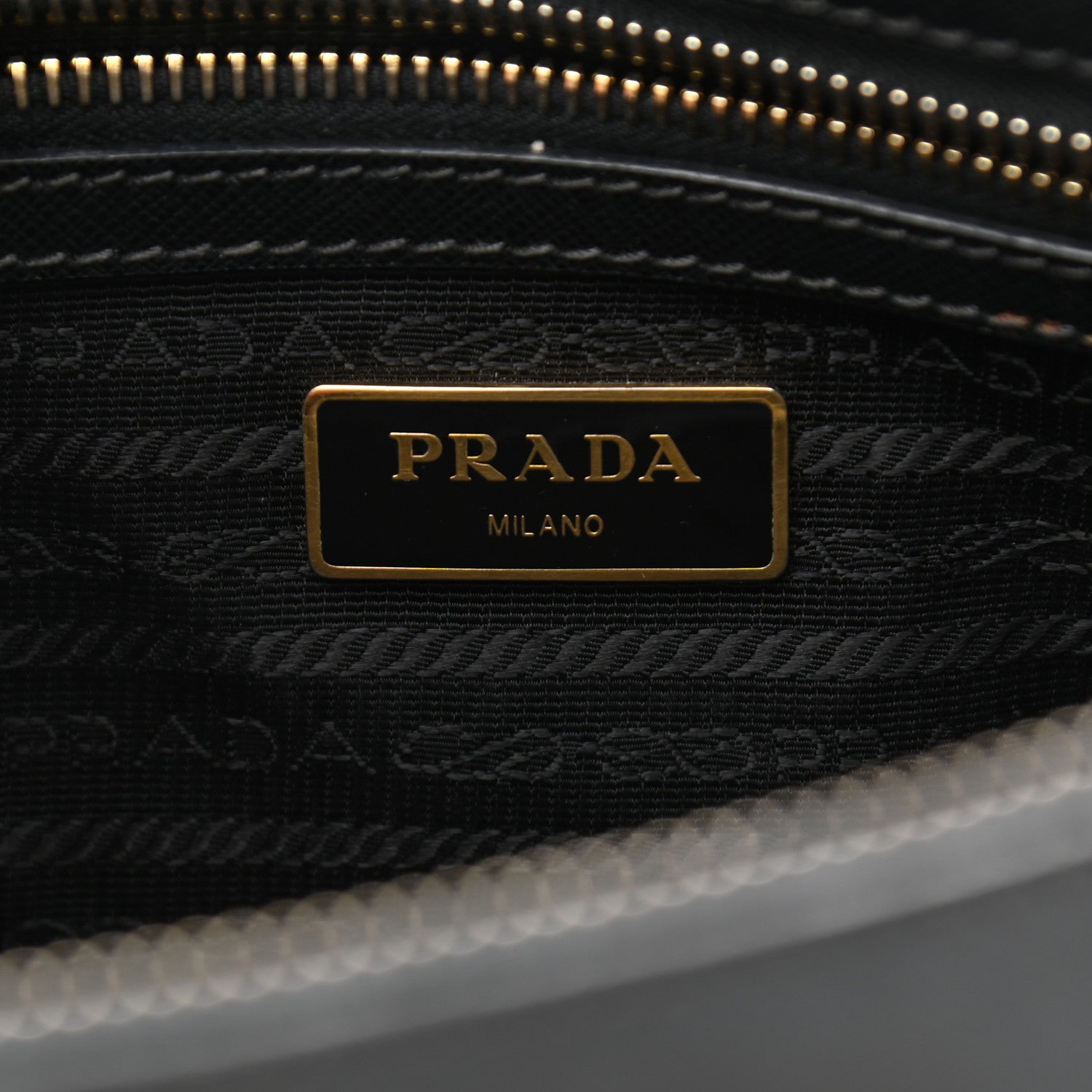Prada Saffiano Small Galleria Double Zip Tote Black 6 of 11