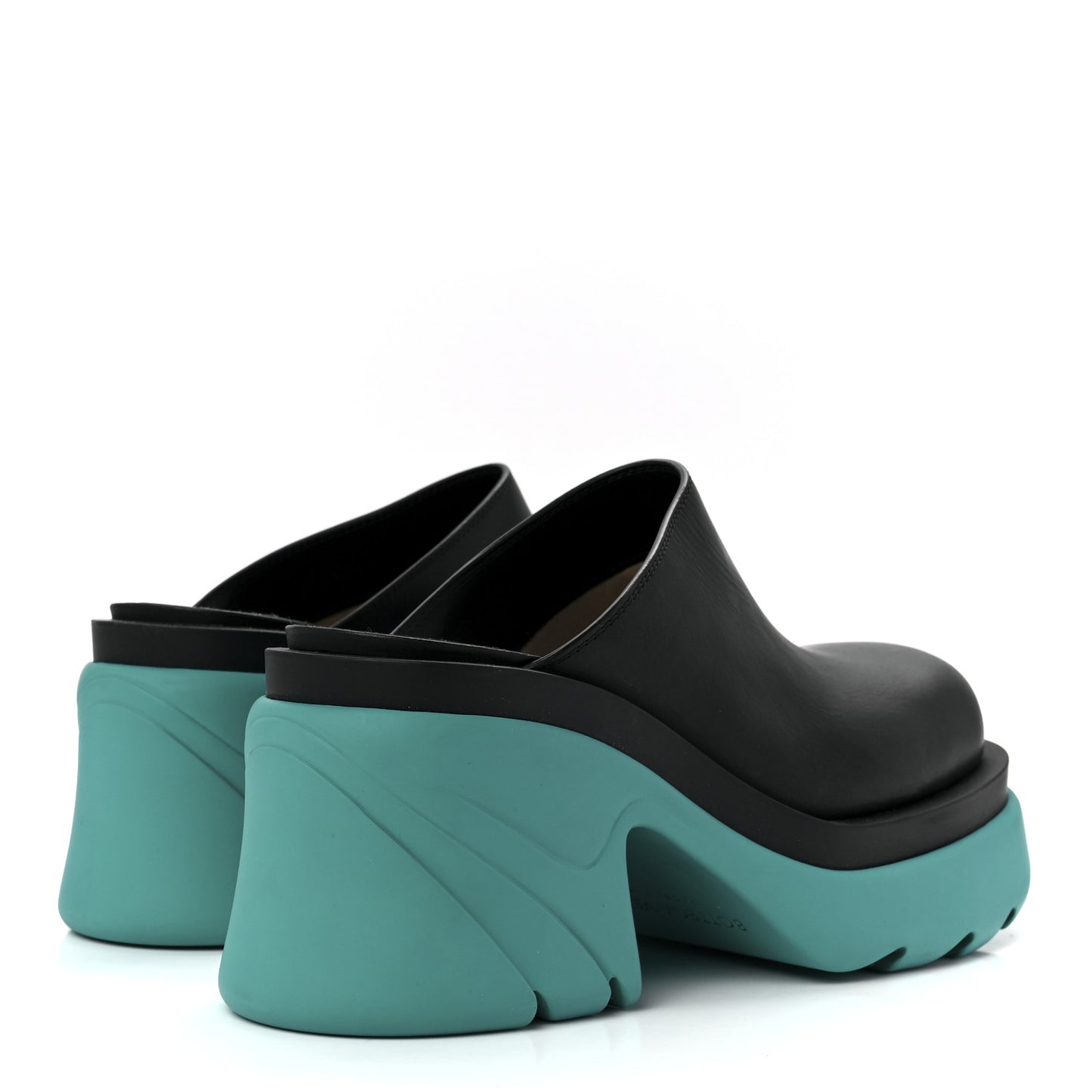 Calfskin Flash Pump Clogs 39.5 Black Neptune