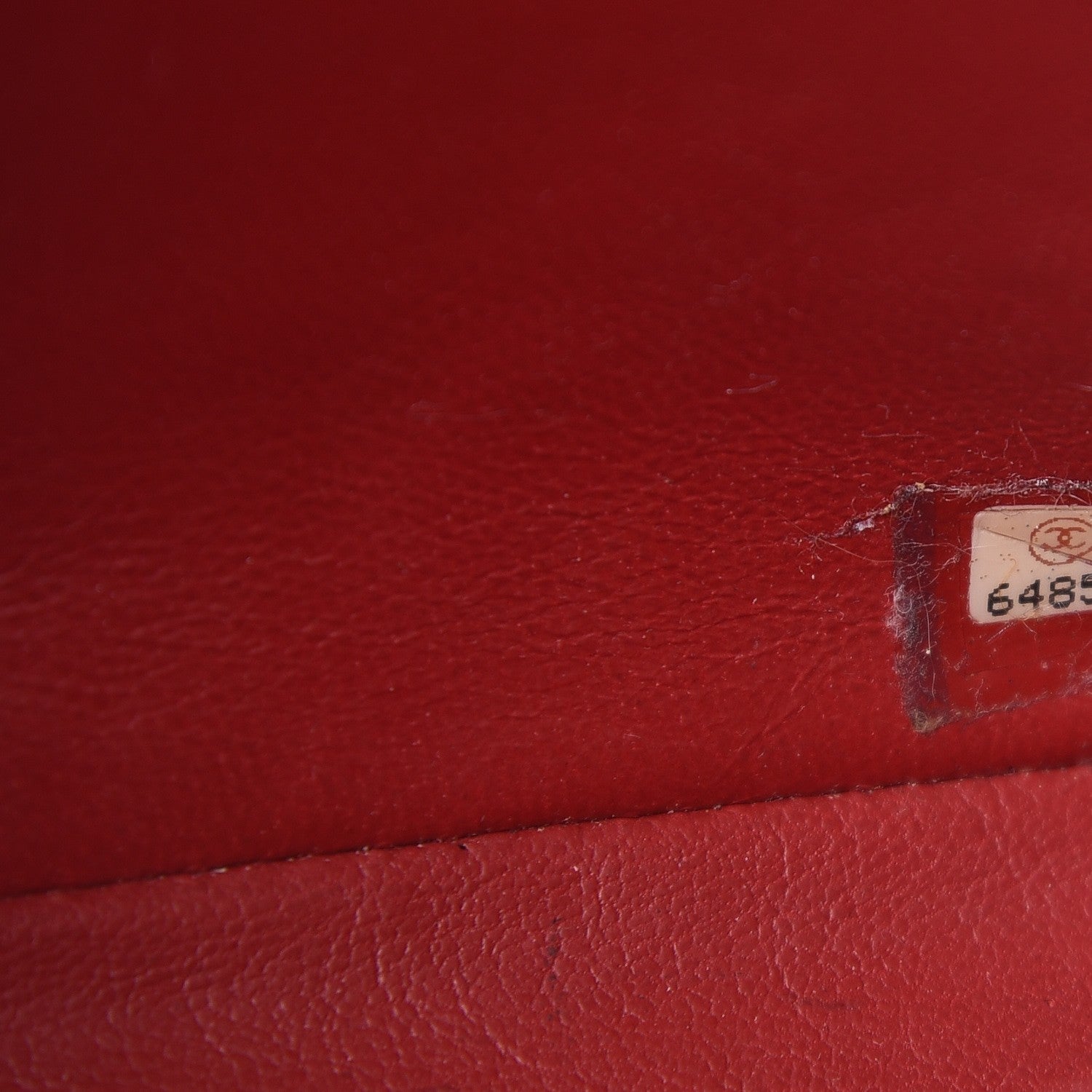 Chanel Lambskin Perforated Medium Single Flap Bag Beige Red 8 of 10