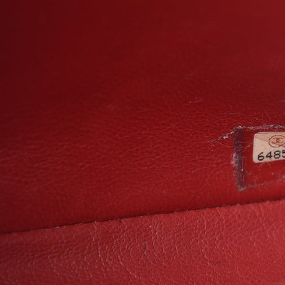 Chanel Lambskin Perforated Medium Single Flap Bag Beige Red 8 of 10