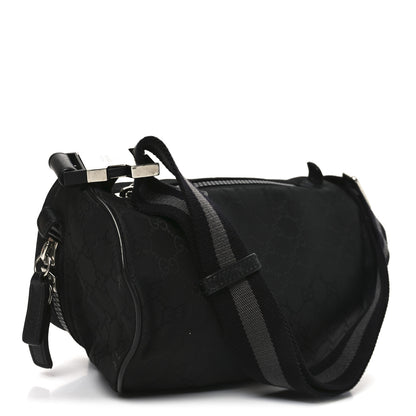 Gucci Nylon Monogram Fanny Pack Belt Bag Black 2 of 9