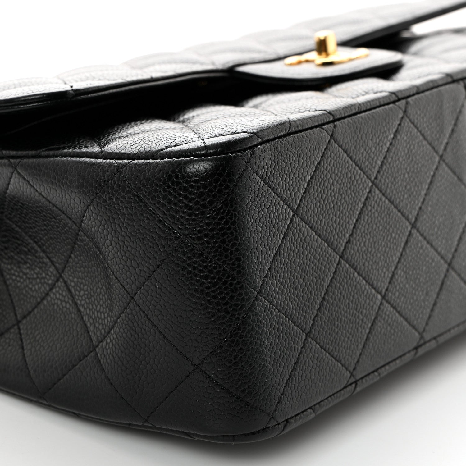 Chanel Caviar Quilted Jumbo Double Flap Black 9 of 10