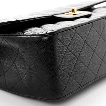 Chanel Caviar Quilted Jumbo Double Flap Black 9 of 10
