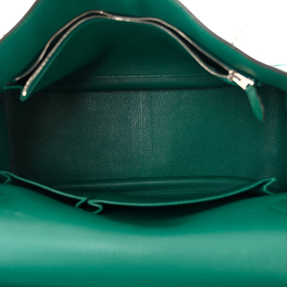 Hermes Taurillon Clemence Jypsiere 34 Malachite 5 of 14