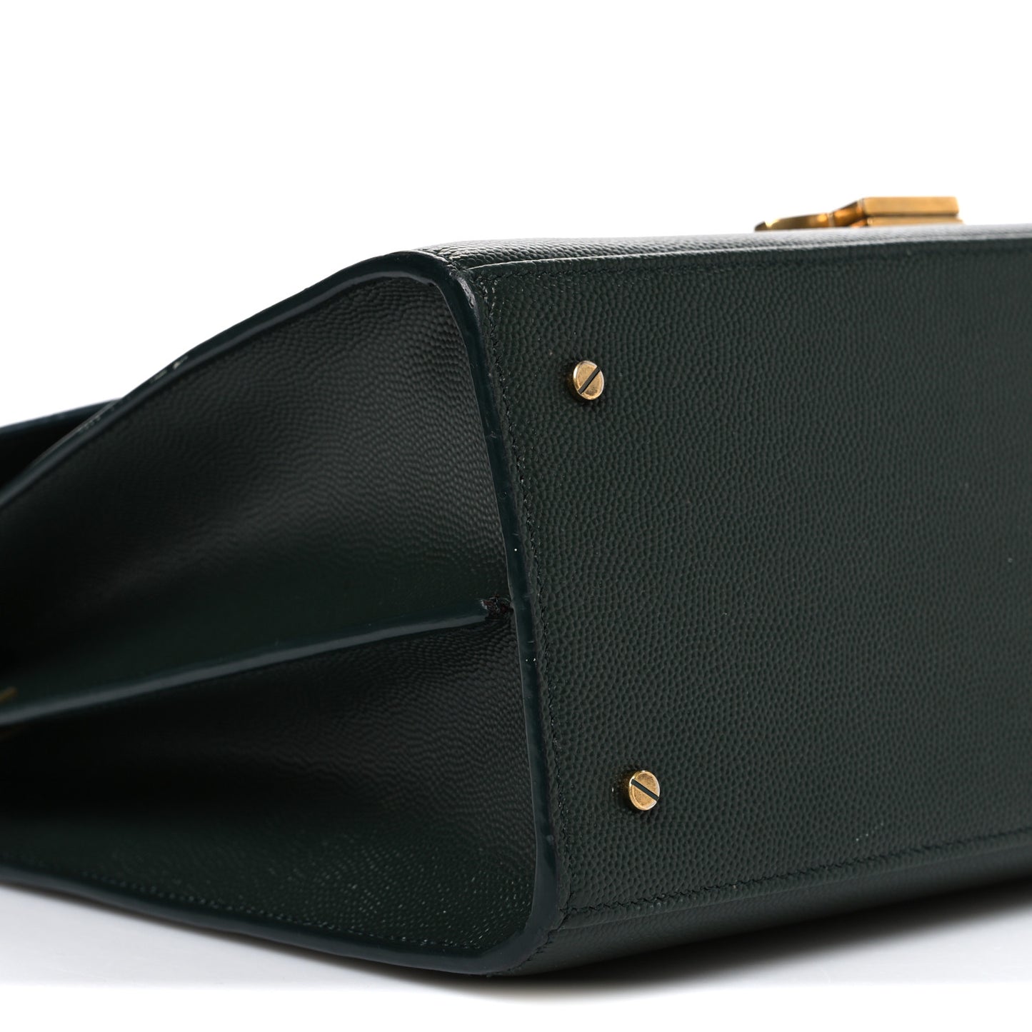Grain de Poudre Medium Classic Monogram Cassandra Top Handle Dark Green